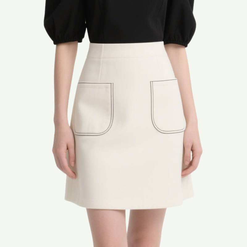 Trendy Off Shoulder Crop Top & A-line Mini Skirt Set