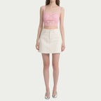 Women's Elegant Tank With Floral Lace