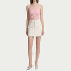 Women's Elegant Tank With Floral Lace