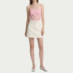 Women's Elegant Tank With Floral Lace
