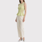Breathable Soft Women's Tank With Ruffles