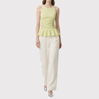 Fashionable Elegant Women's Tank With Ruffles