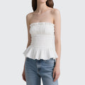 Elegant Women's Casual Tank With Ruffles