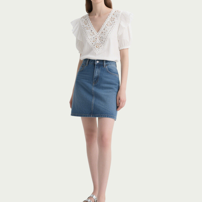 Women's Retro Elegant Crop Tops