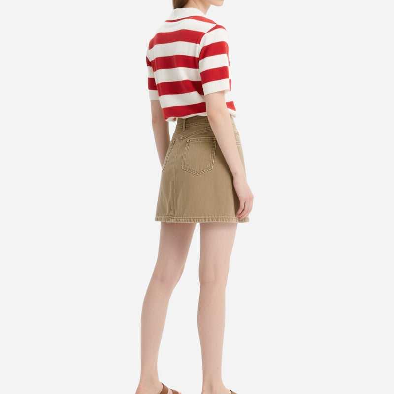 Striped Cute Women's Crop Tops