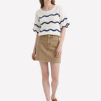 Classic Comfortable Striped Women's Crop Tops