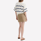 Classic Comfortable Striped Women's Crop Tops