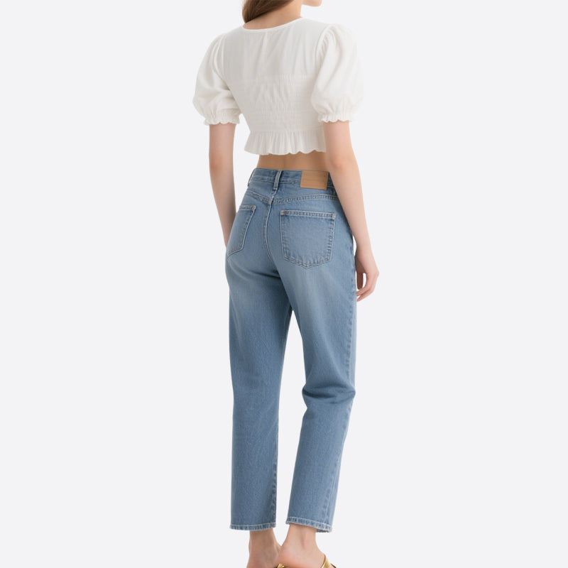 Women's Simple Lace Elegant Crop Tops