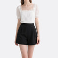 Women's Lace Elegant Crop Tops