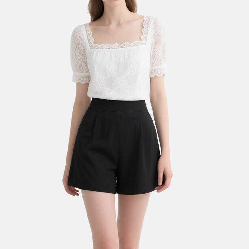 Women's Lace Elegant Crop Tops