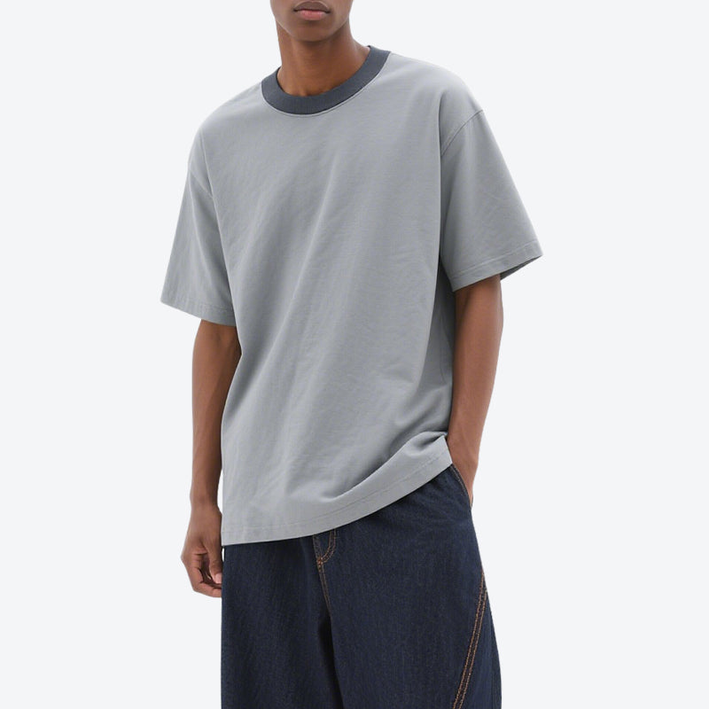 Mens T-shirts Loose Fit Tee Shirt Short Sleeve Streetwear Casual