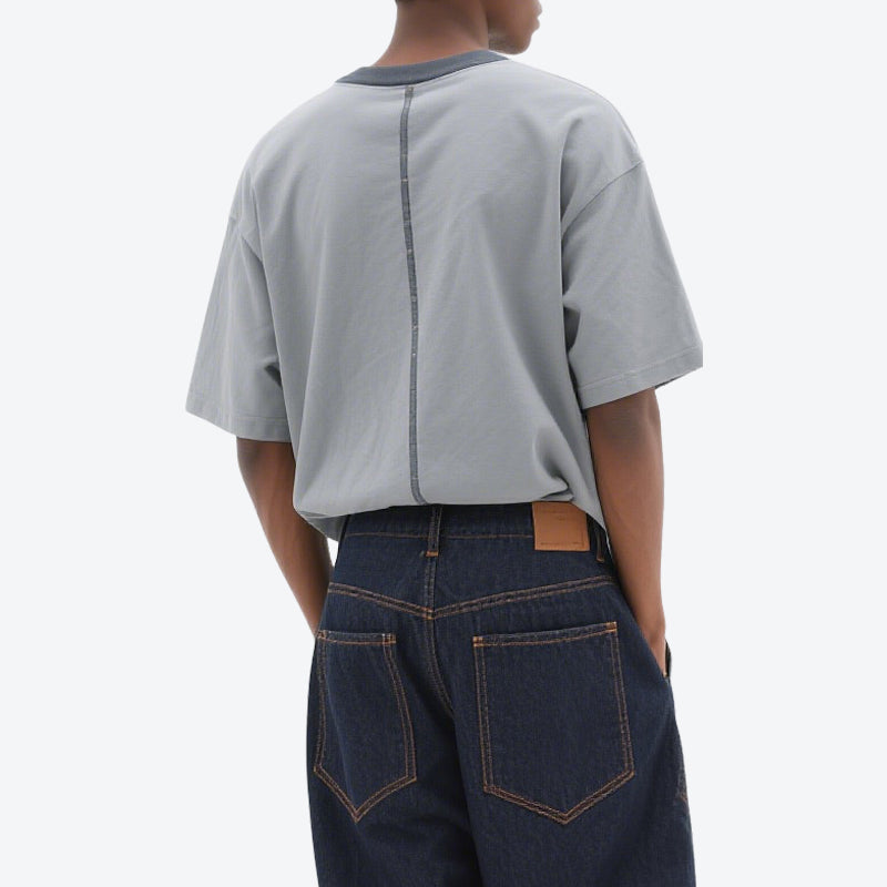 Mens T-shirts Loose Fit Tee Shirt Short Sleeve Streetwear Casual