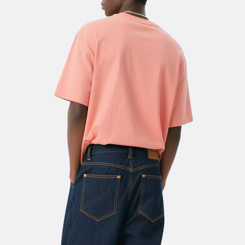 Mens Loose T-shirt Streetwear Summer Casual Short Sleeve T-shirt