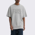 Pullover Crew Neck T-shirt for Men Drop Shoulder Streetwear