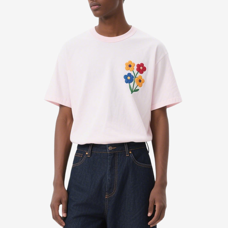 Short Sleeve T-shirt for Men Luxury Loose Casual