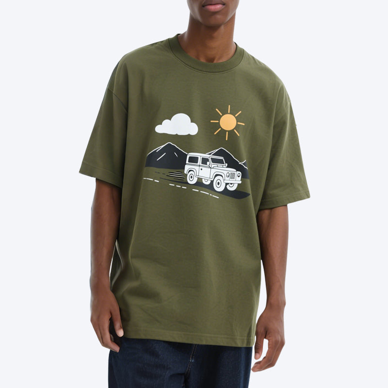 Fashion Men's Oversized T-shirts Heavyweight Tee Shirt