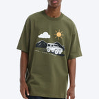 Fashion Men's Oversized T-shirts Heavyweight Tee Shirt