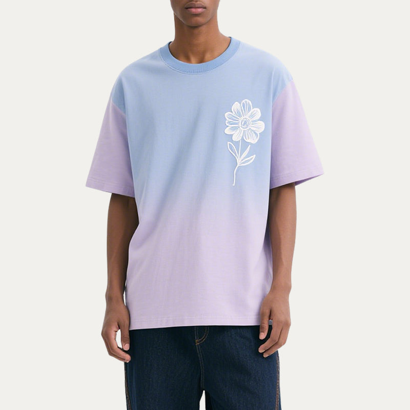 T-shirts Men's Streetwear Oversized Crewneck Drop Shoulder T-shirt for Men