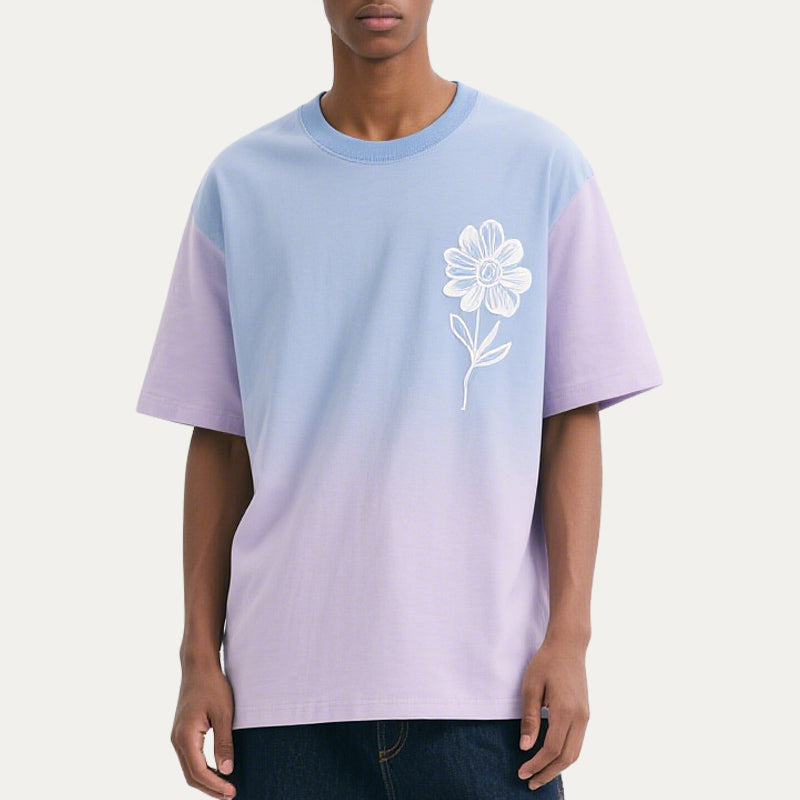 T-shirts Men's Streetwear Oversized Crewneck Drop Shoulder T-shirt for Men