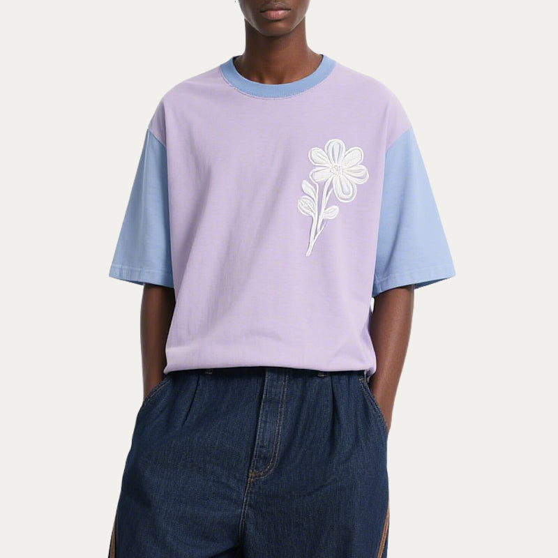 T-shirts Men's Streetwear Oversized Crewneck Drop Shoulder T-shirt for Men