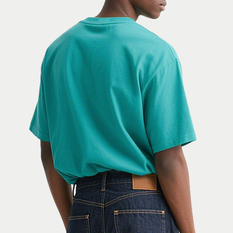 Men T-shirt Vintage Streetwear Solid T-shirt
