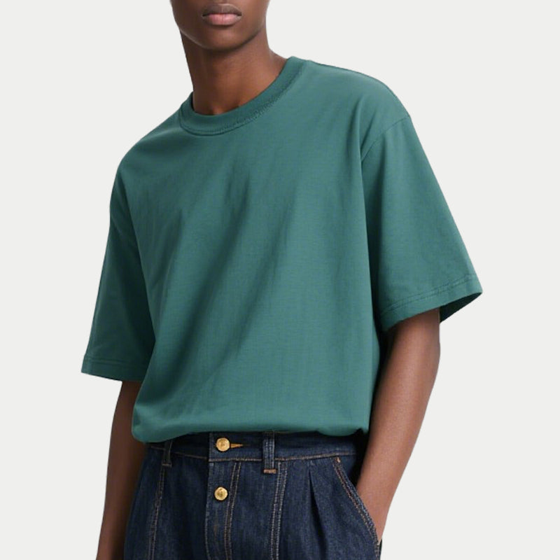 Men T-shirt Vintage Streetwear Solid T-shirt