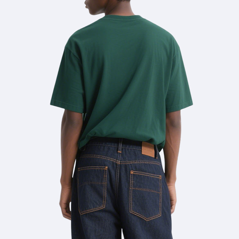 Boxy Fit T-shirt Men's Drop Shoulder Streetwear Heavyweight Luxury T-shirt