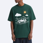 Boxy Fit T-shirt Men's Drop Shoulder Streetwear Heavyweight Luxury T-shirt