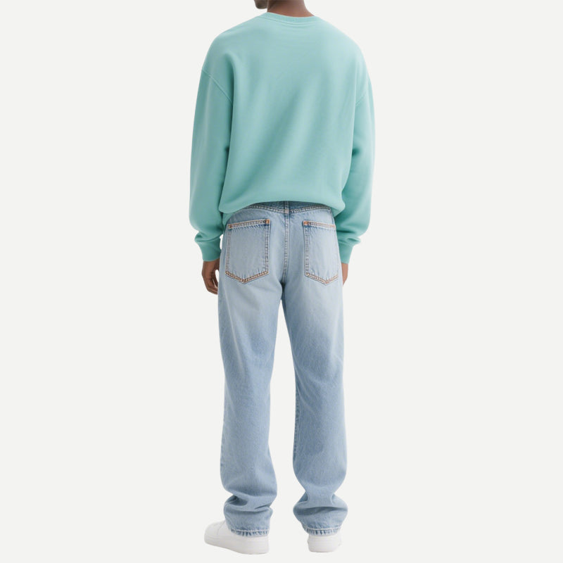 Plain Color Men'S Long Sleeve Sweatshirt