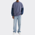 Men'S Patchwork Color Long Sleeve Sweatshirt