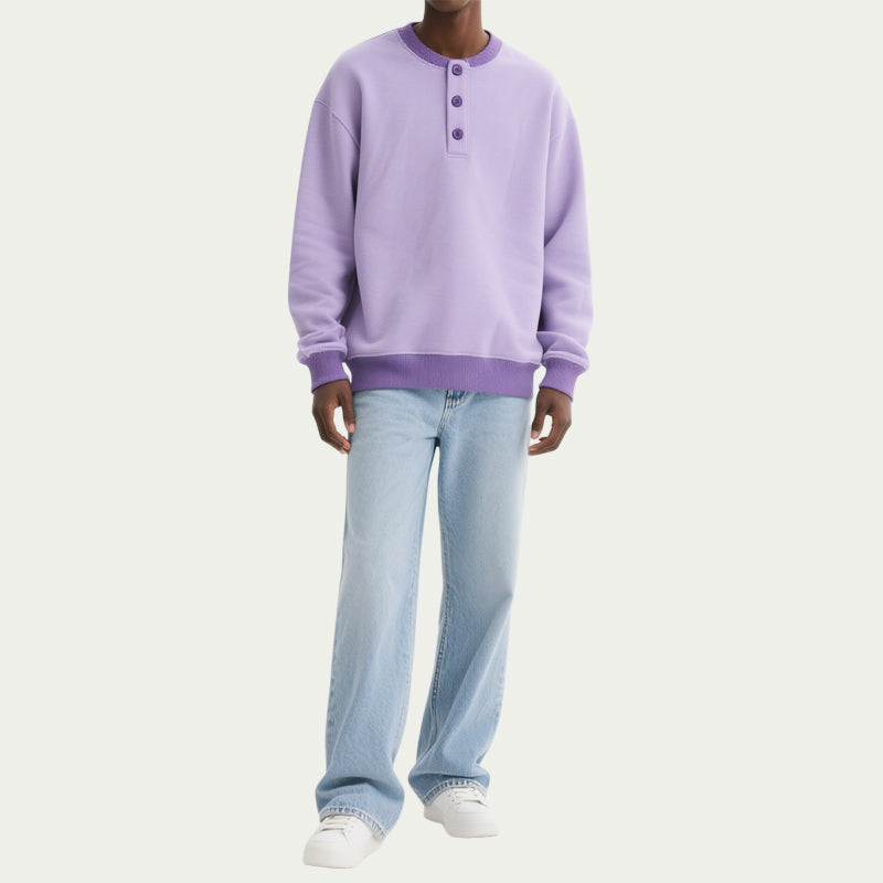 Men'S Fashionable Long Sleeve Sweatshirt