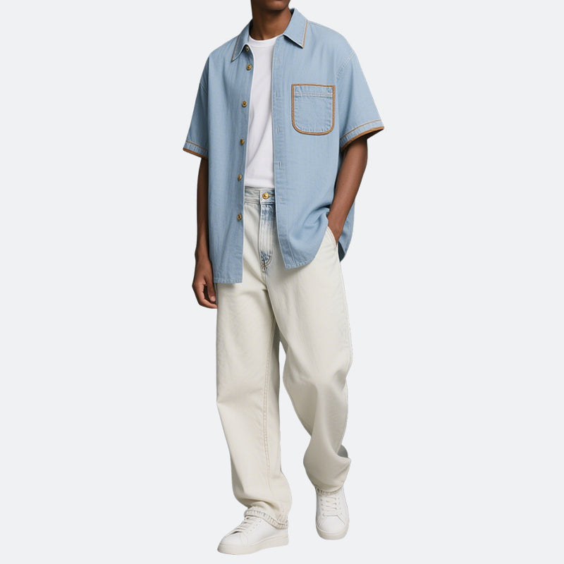 Men's Stretch Casual Short Sleeve Shirts