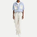 Vertical Striped Fashionable Men's Short Sleeve Shirts