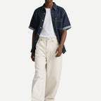 Denim Casual Men's Short Sleeve Shirts