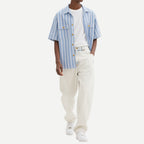 Vertical Striped Summer Men's Short Sleeve Shirts