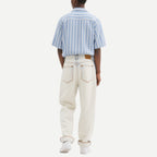 Vertical Striped Summer Men's Short Sleeve Shirts
