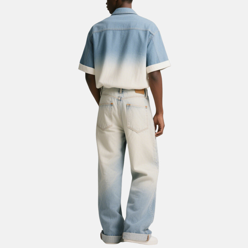 Summer Vacation Breathable Men's Short Sleeve Shirts
