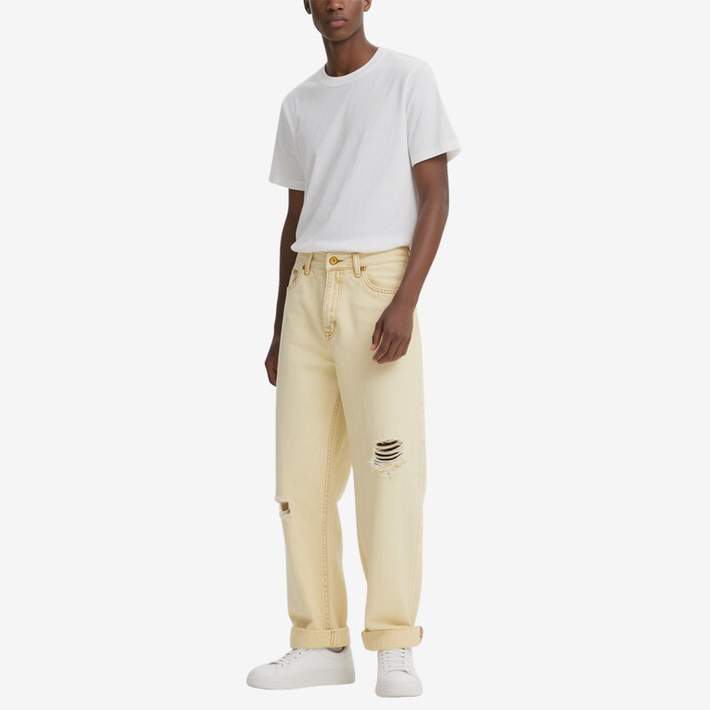Men's Straight Jeans, Men's Casual All-Match Trousers