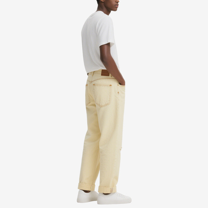 Men's Straight Jeans, Men's Casual All-Match Trousers