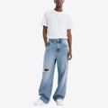 Men's Ripped Blue Jeans Street Style Trousers