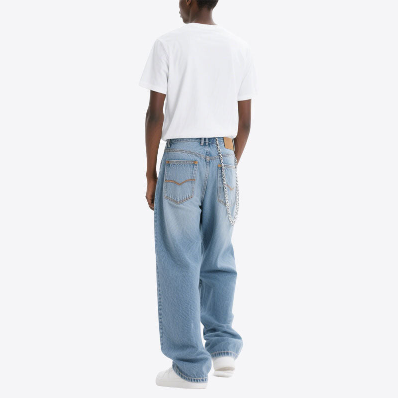 Men's Ripped Blue Jeans Street Style Trousers