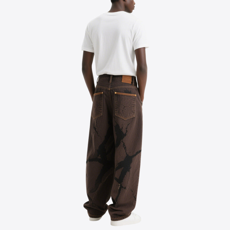 Men's Retro Loose Drape Casual Jeans
