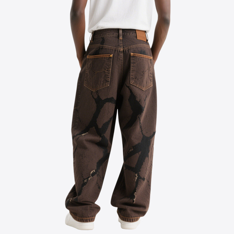 Men's Retro Loose Drape Casual Jeans
