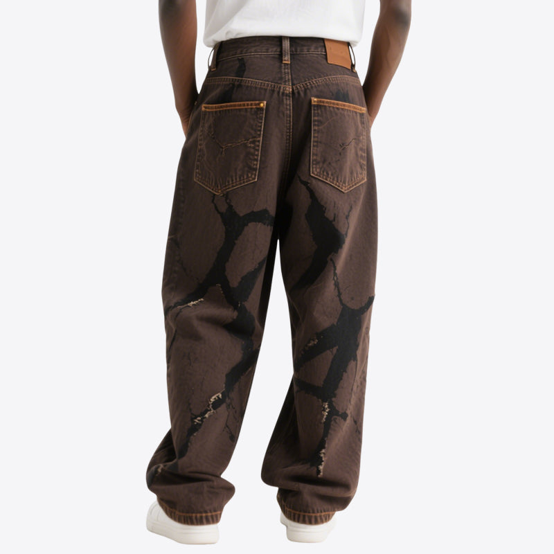 Men's Retro Loose Drape Casual Jeans