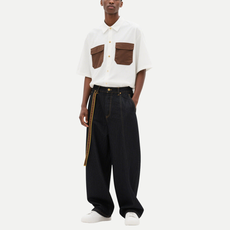 Men's Timeless Classic Straight Jeans Trousers