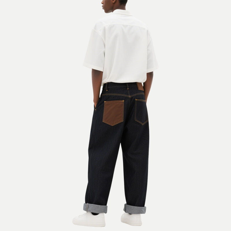 Men's Timeless Classic Straight Jeans Trousers