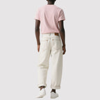 Men's Classic White Jeans Straight Loose Trousers