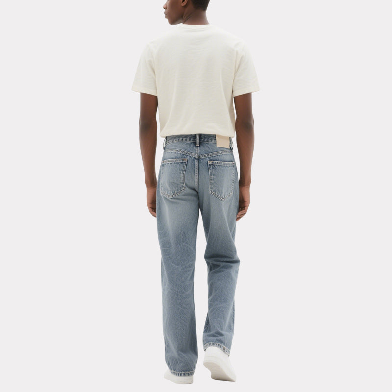 Men's Basic Straight Jeans Classic and Versatile