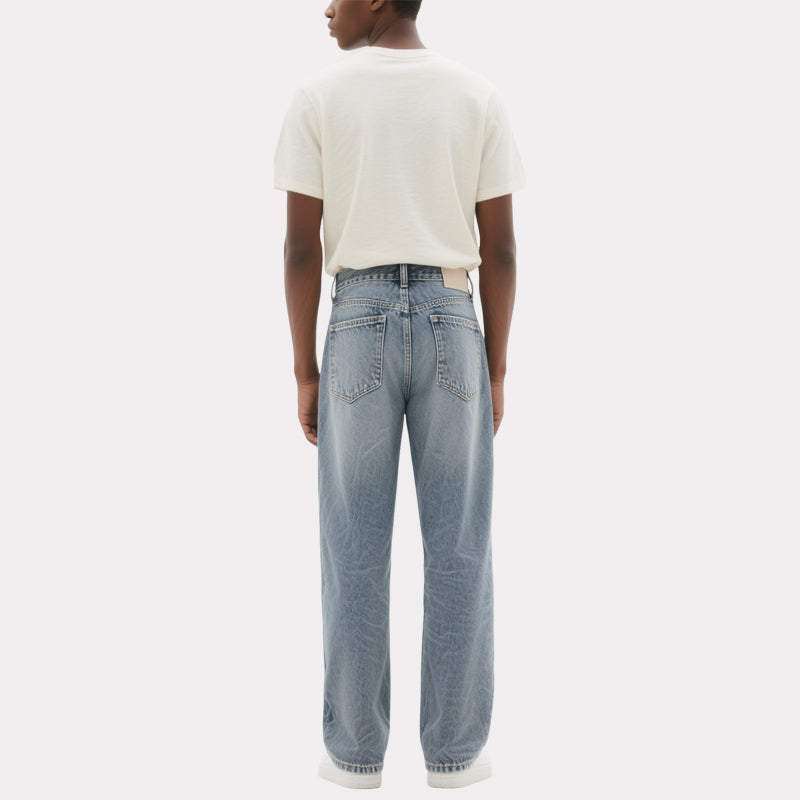 Men's Basic Straight Jeans Classic and Versatile