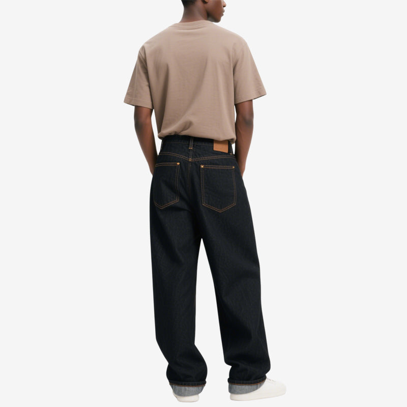 Men's Classic Loose Straight Denim Trousers